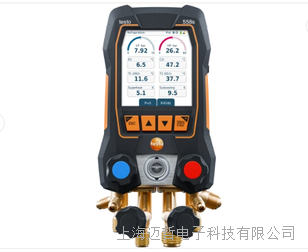 testo 558s電子冷媒錶帶四(sì)通(tōng)閥組